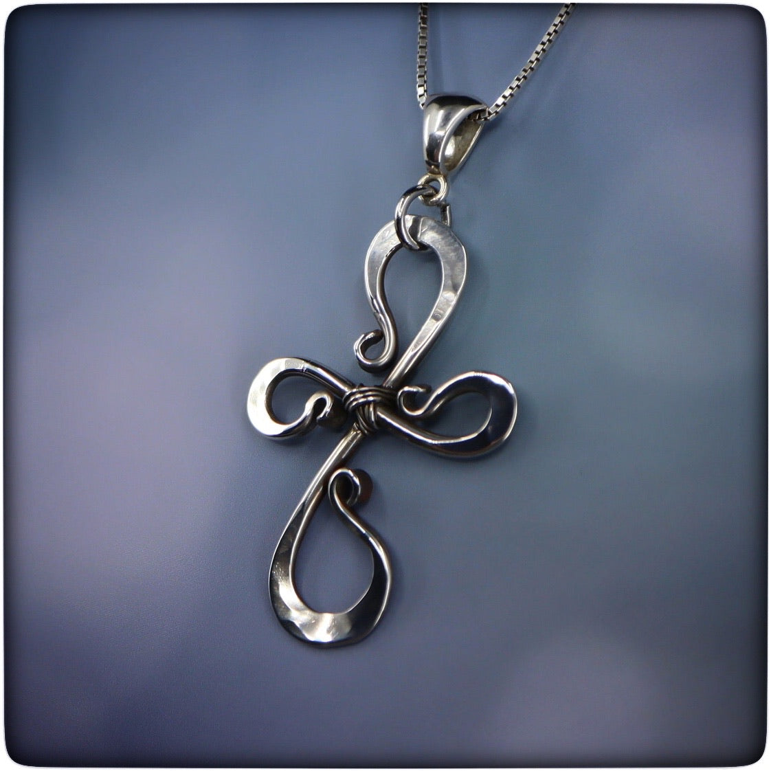Loving Kindness Sterling Silver Handcrafted Cross