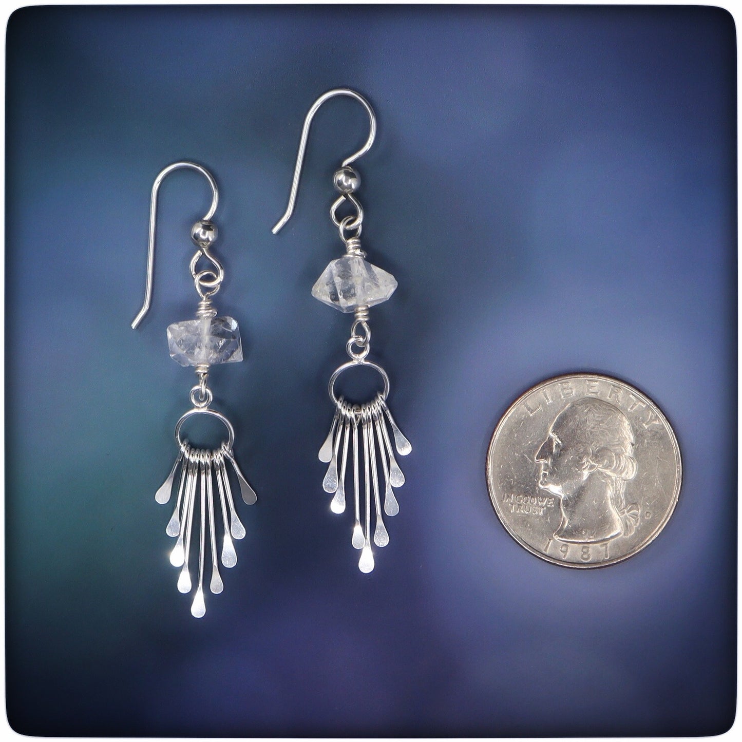 Herkimer Diamond Sterling Silver Earrings