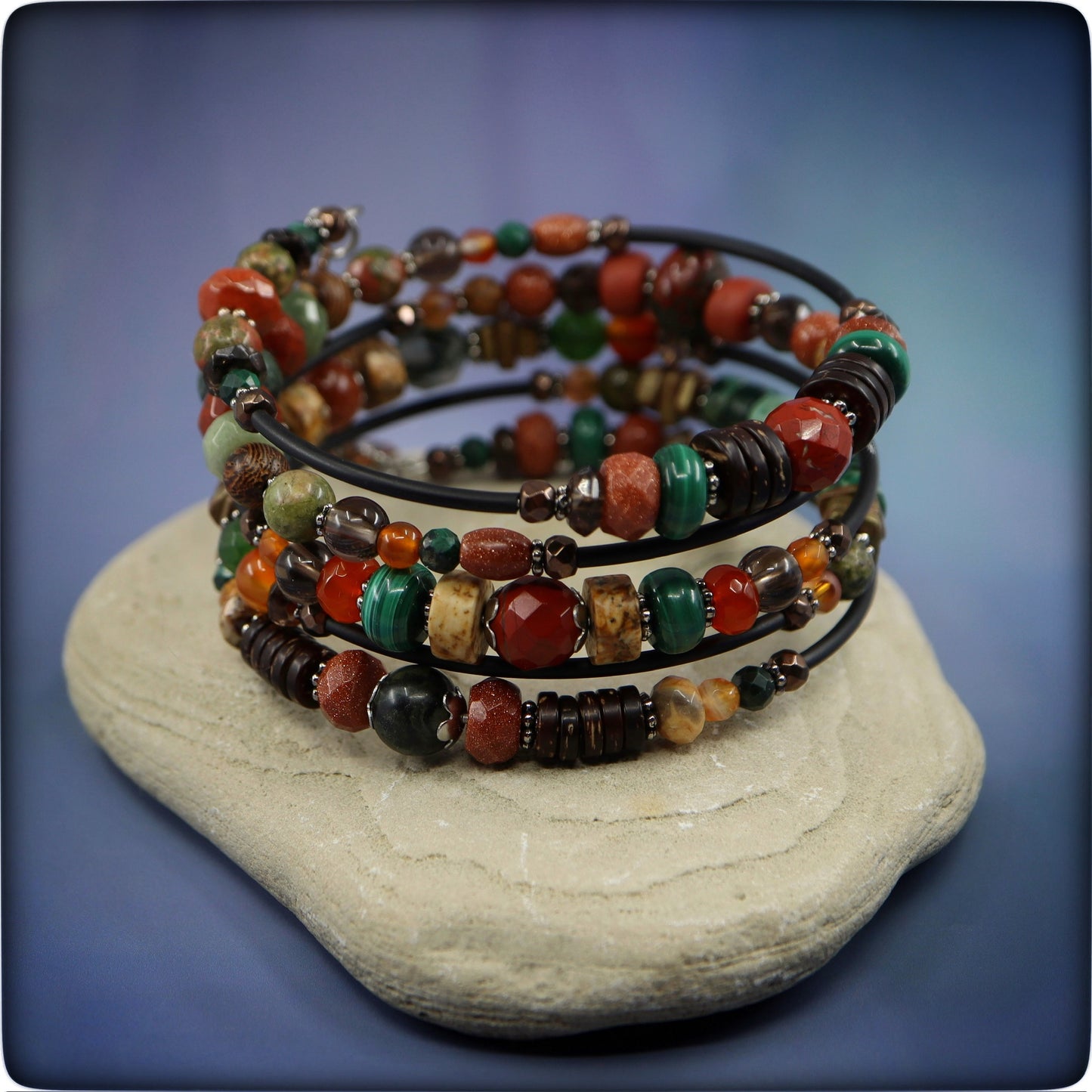 "Life is Good" Coil Bracelet