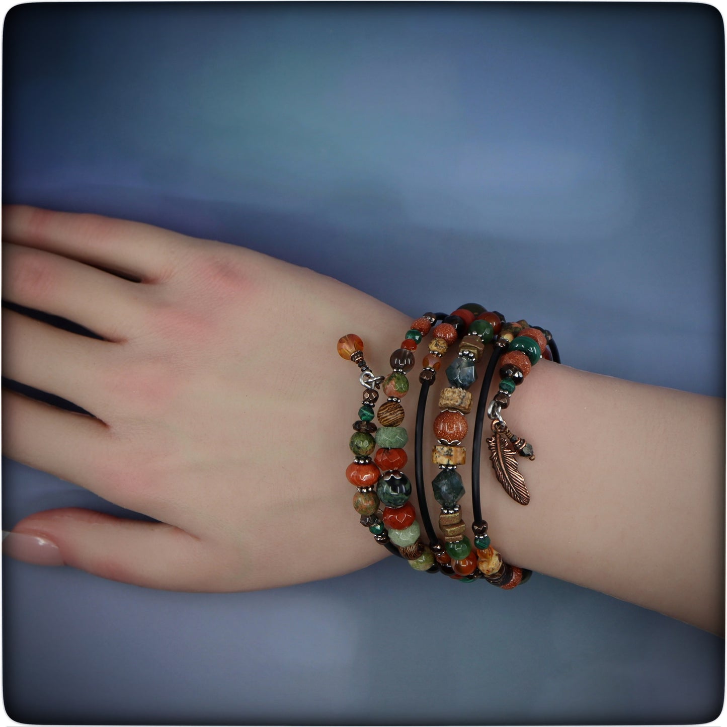 "Life is Good" Coil Bracelet