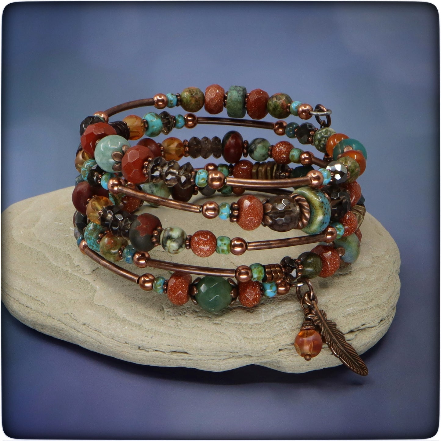 "Life is Good" Coil Bracelet