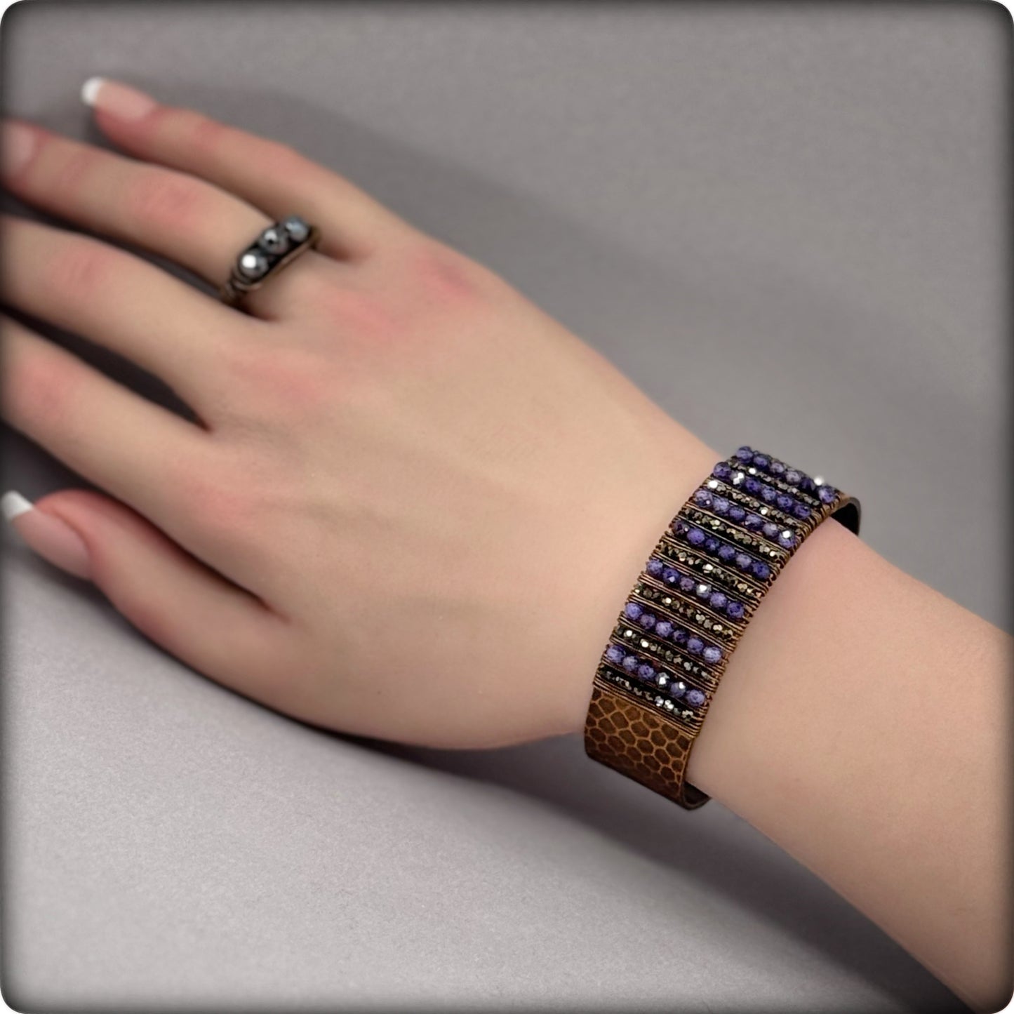 Boho Copper Cuff Bracelet