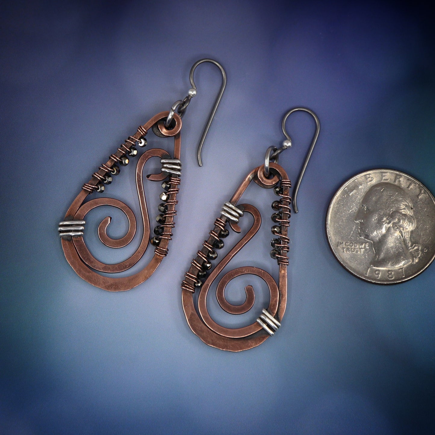 Copper Breeze Hoop Earrings