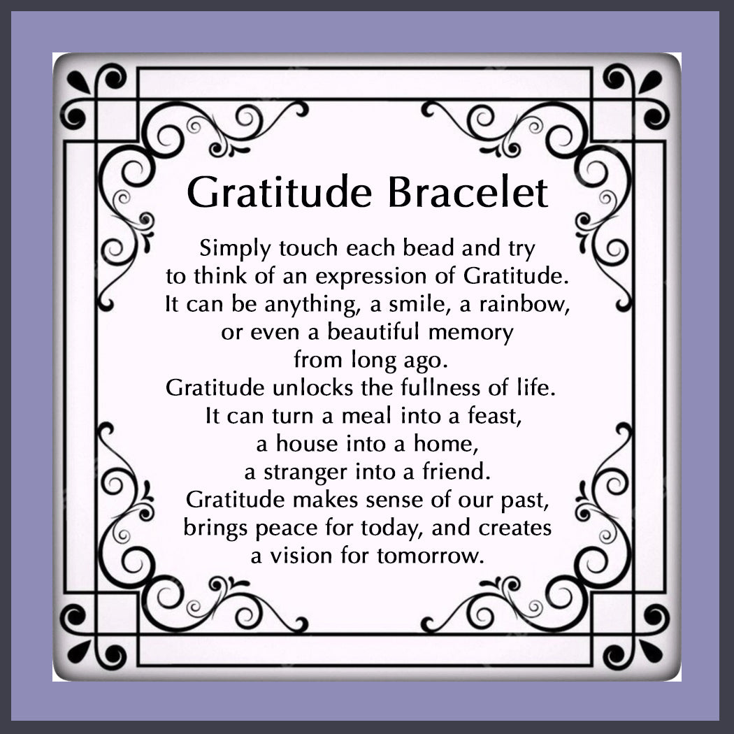 Gratitude Bracelet Swarovski Crystal