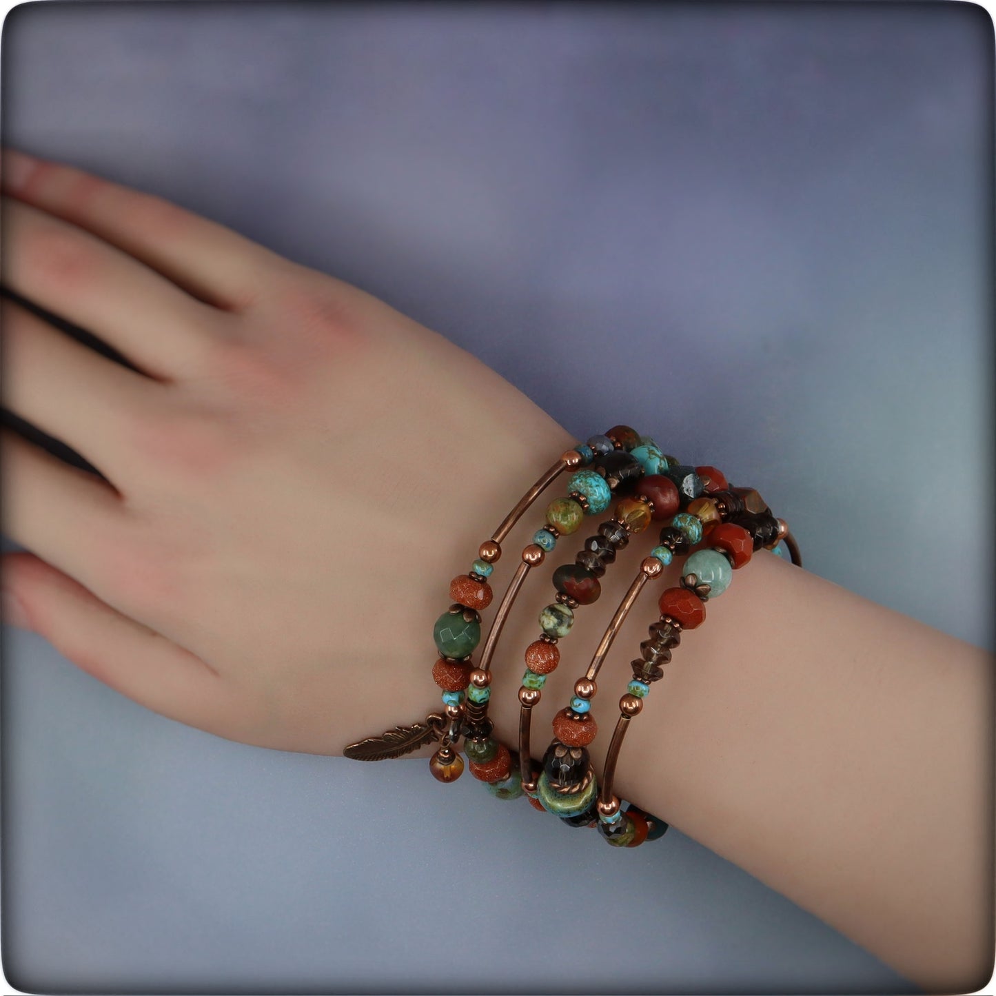 "Life is Good" Coil Bracelet