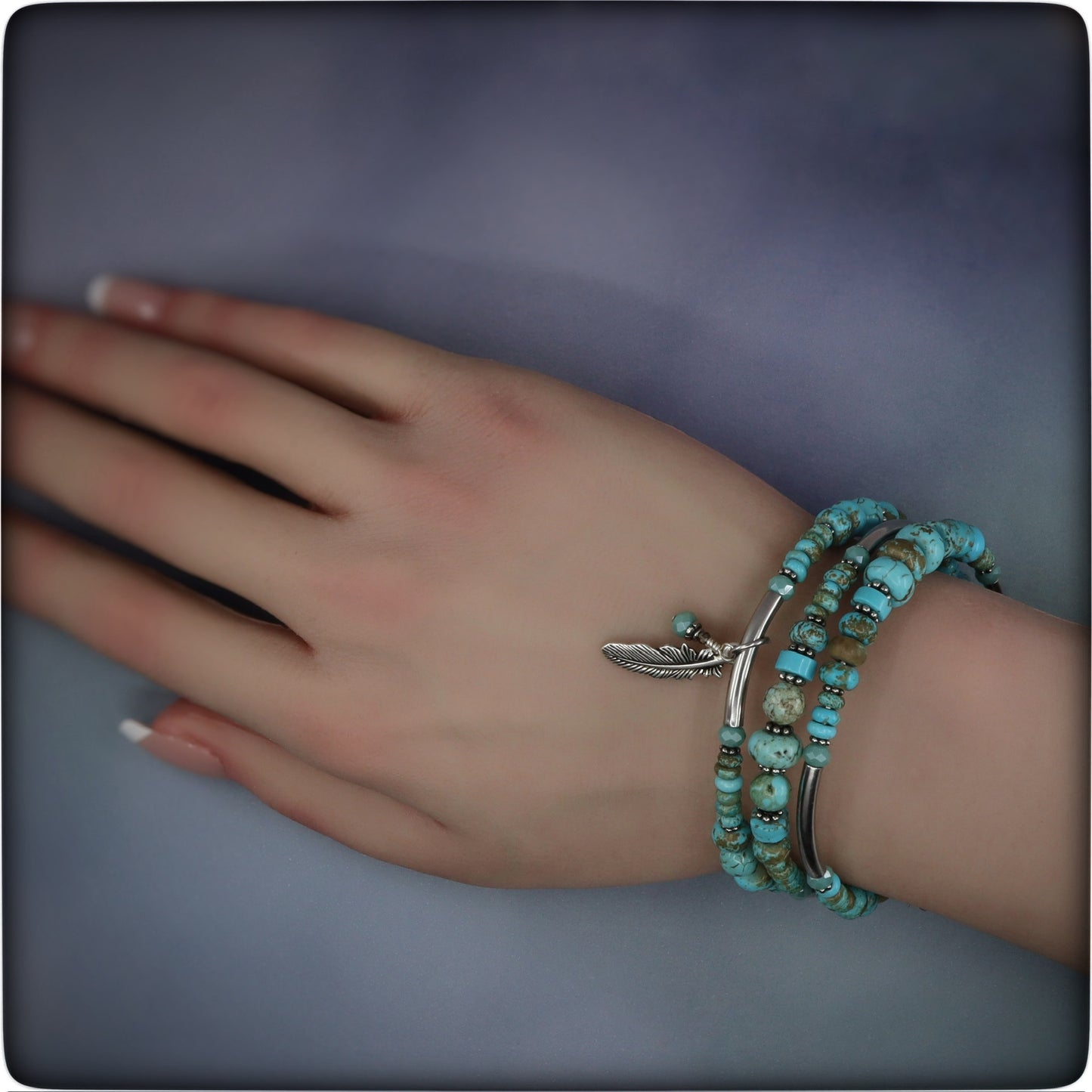 Turquoise Coil Bracelet