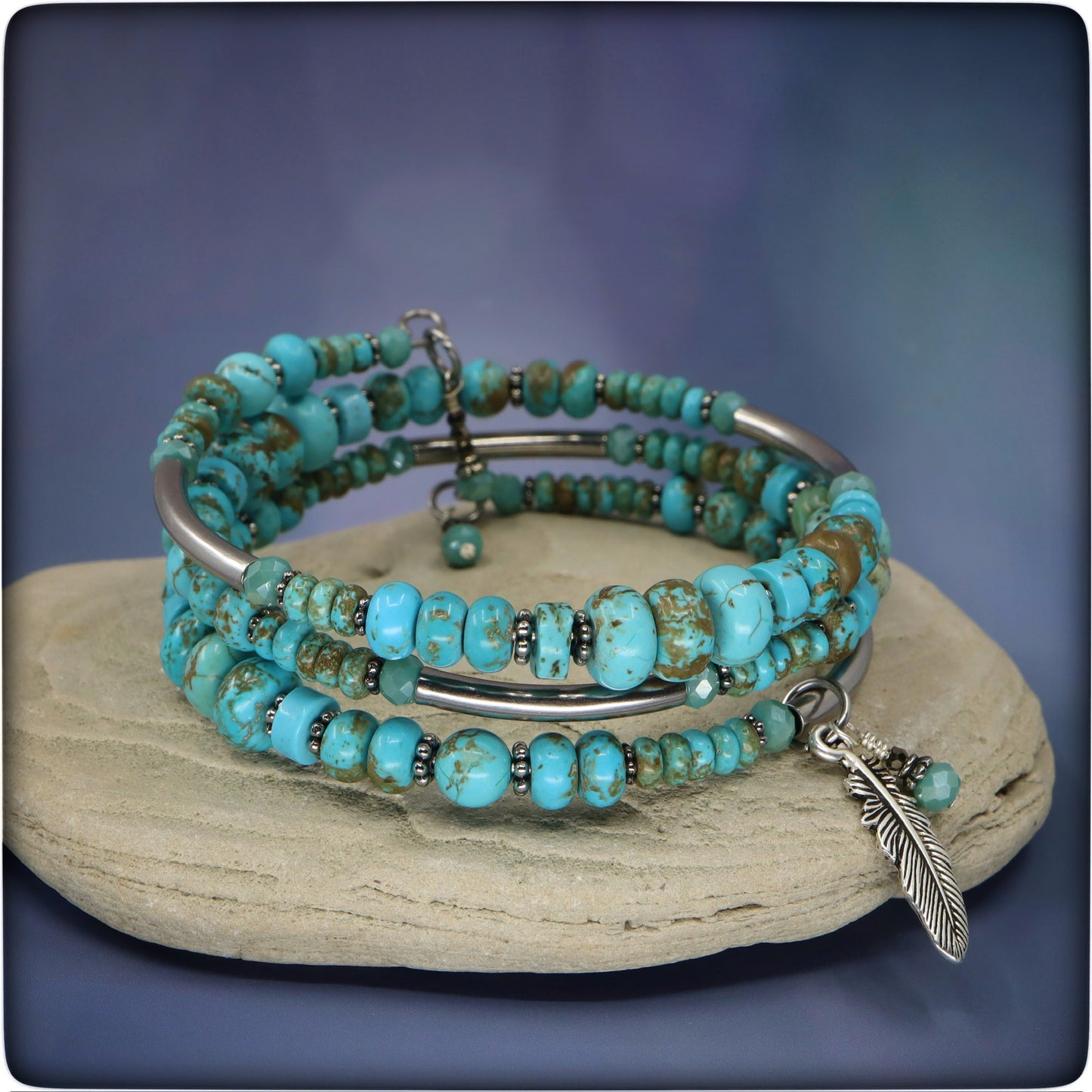 Turquoise Coil Bracelet