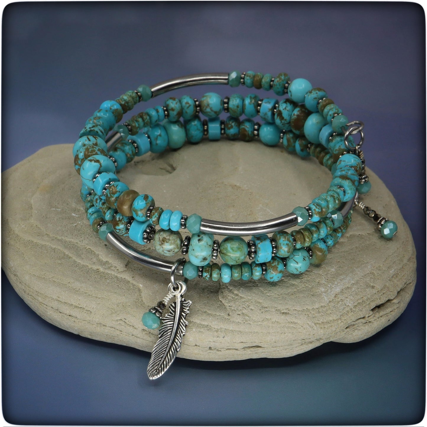 Turquoise Coil Bracelet