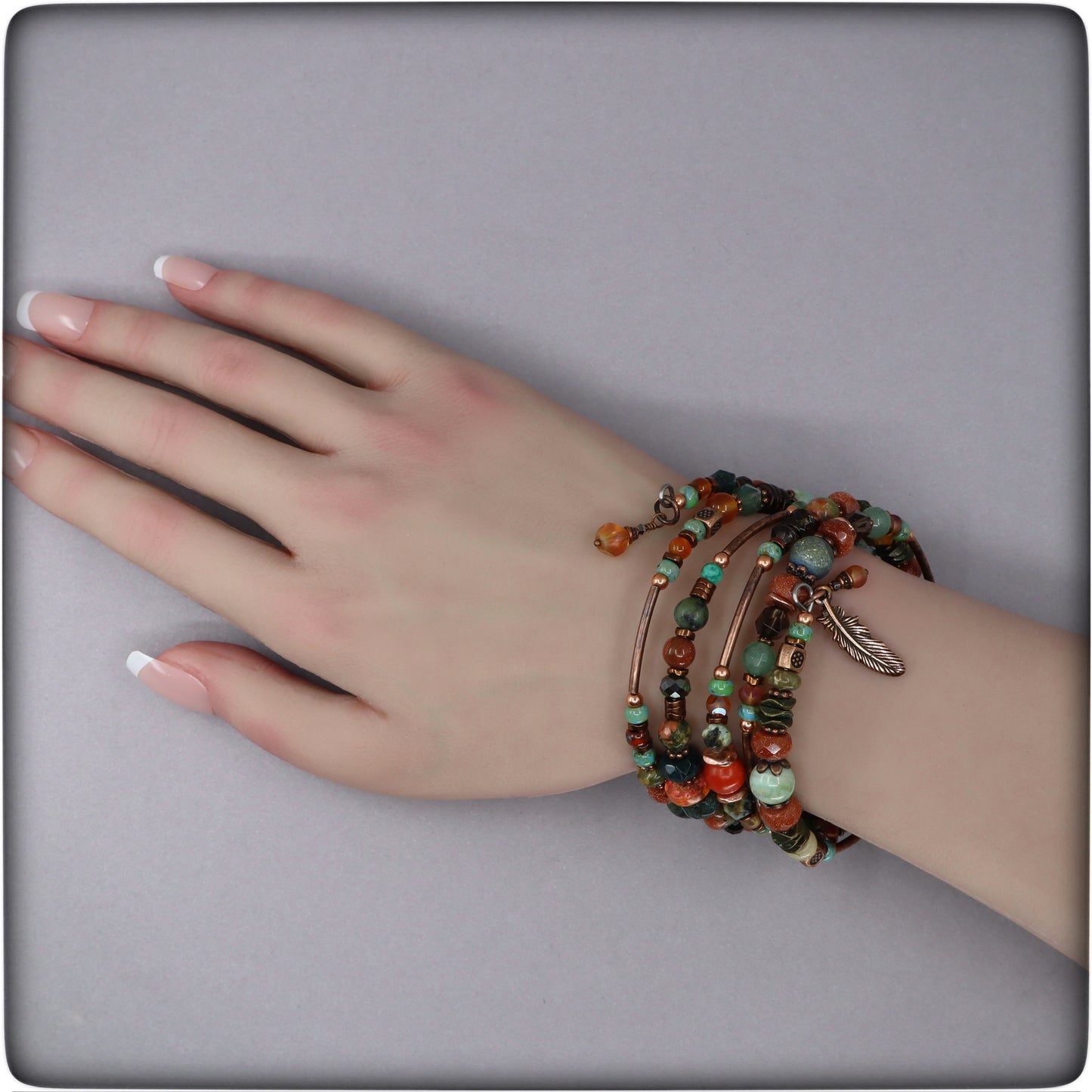 "Life is Good" Coil Bracelet