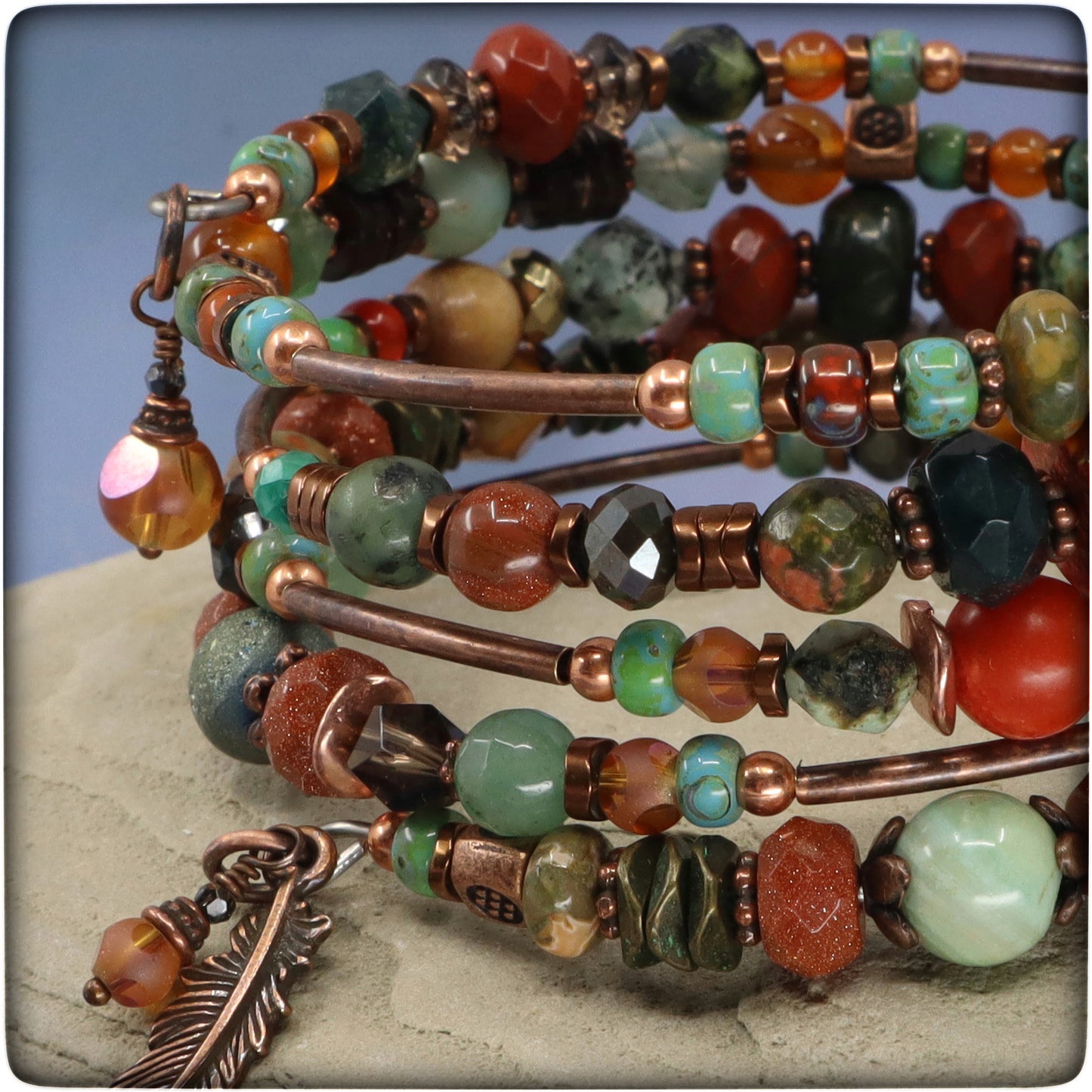 "Life is Good" Coil Bracelet