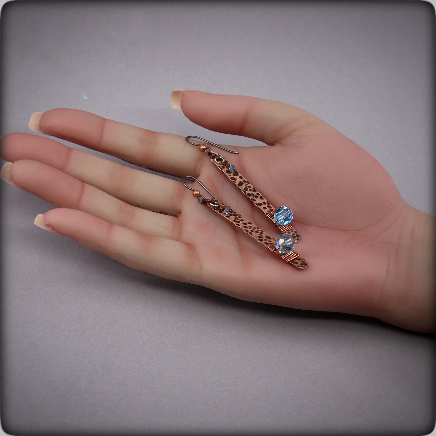 Boho Free Spirit Earrings Aquamarine